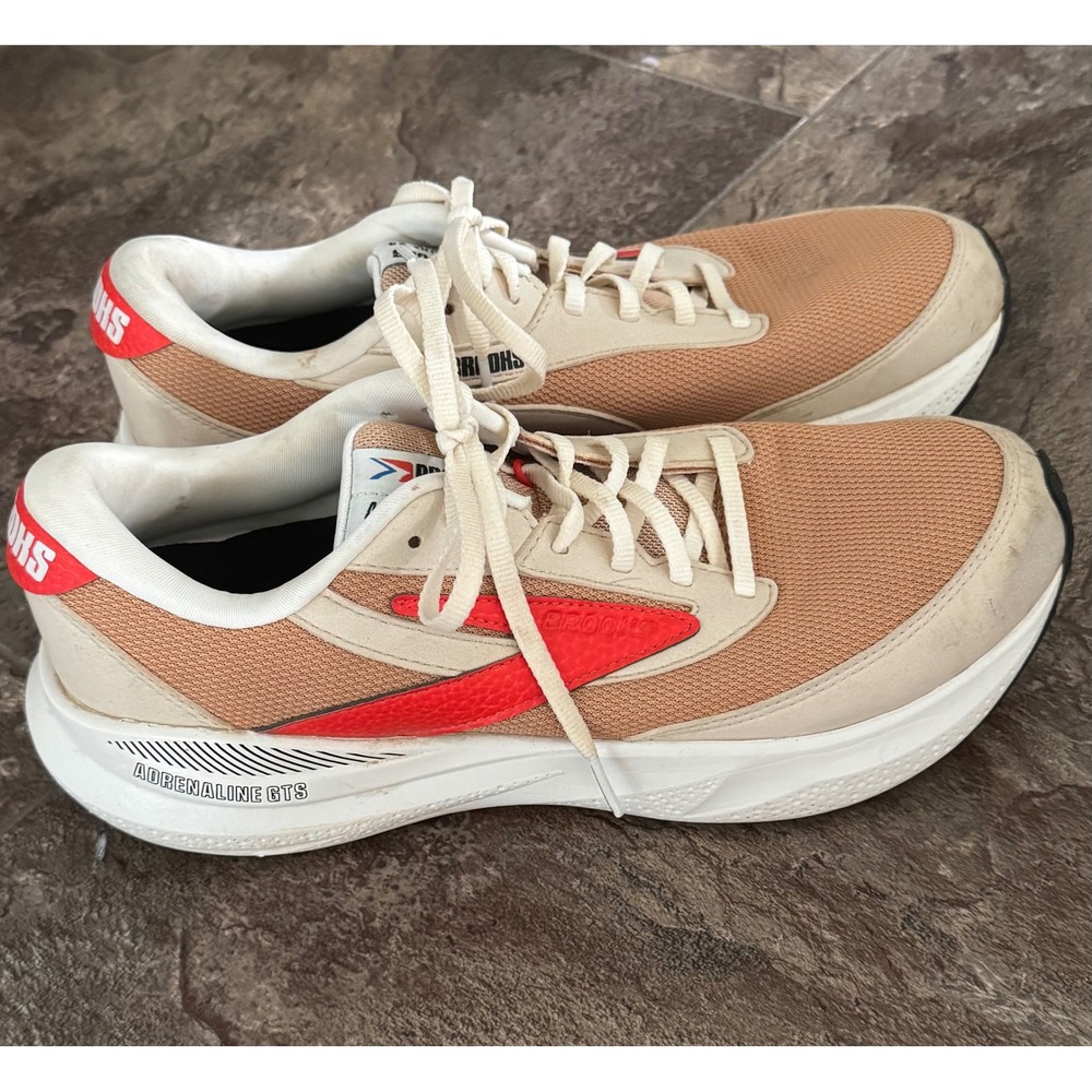 Brooks‎ Shoes Mens 11.5 Taffy Adrenaline GTS 24 Lace Up Sneakers 1104371D296 Tan